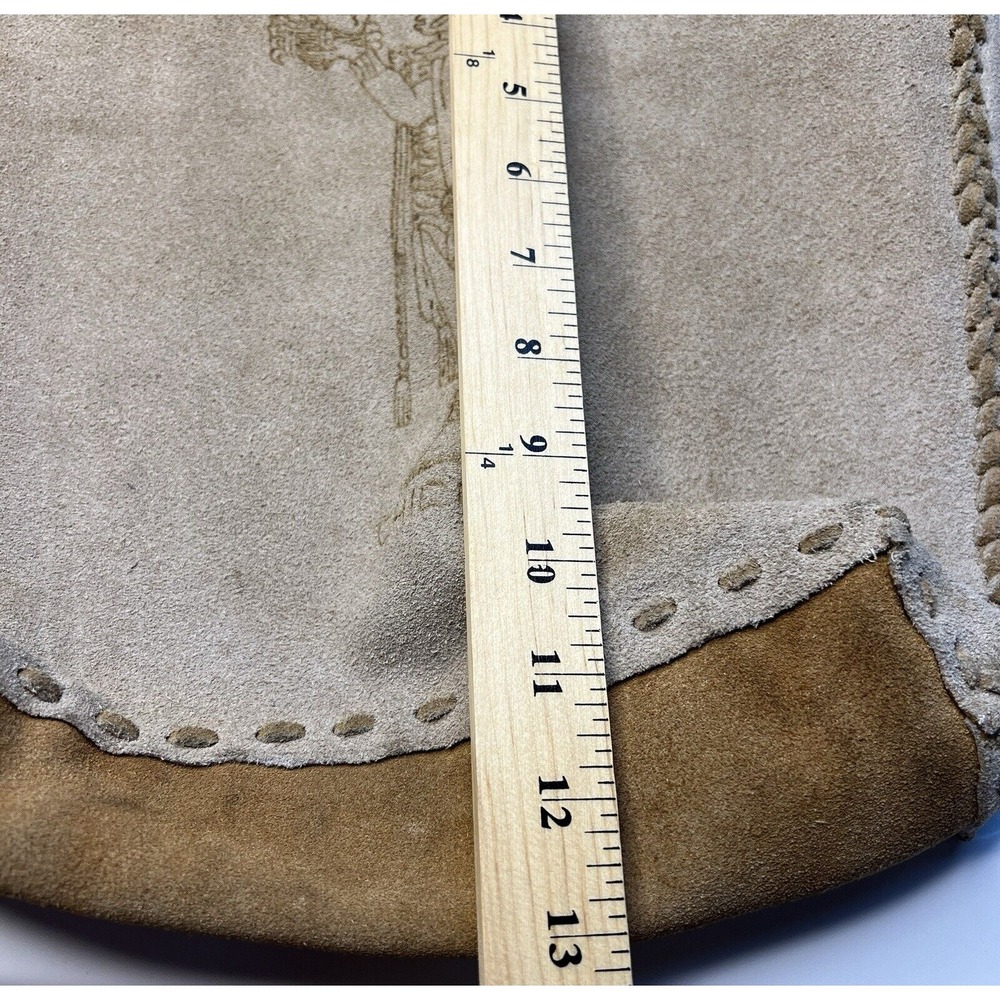 Vintage‎ Mexican Ethnic Tribal Leather Tote Bag Brown Indigenous - Picture 16 of 16